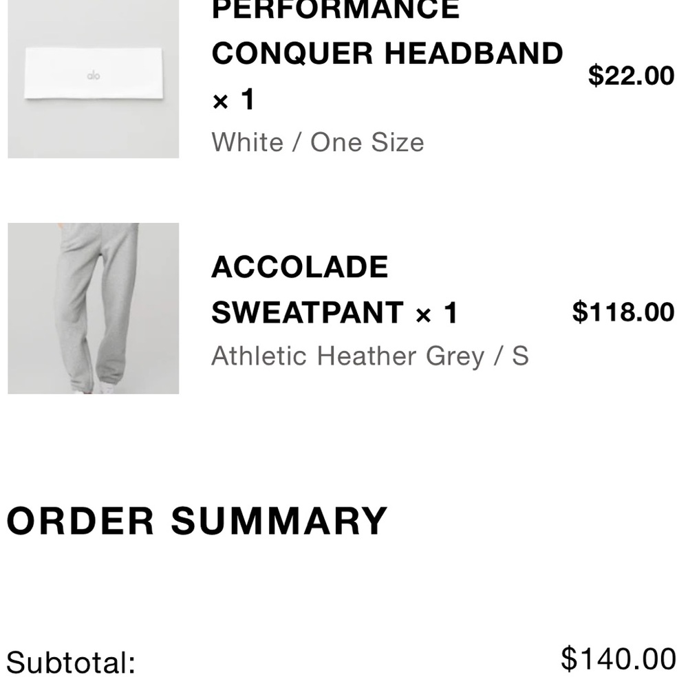 Alo Gray Accolade Sweatpants - Picture 4 of 4